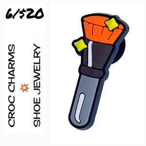 6/$20 Makeup Brush Cosmetics Croc Charm Shoe Jewelry Girly Powder Brush